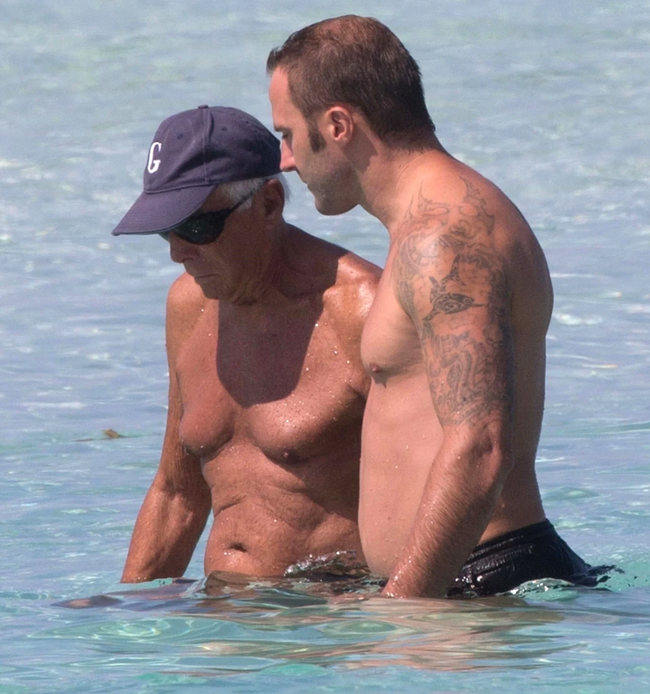 Giorgio Armani z przyjacielem Giorgio Armani z przyjacielem