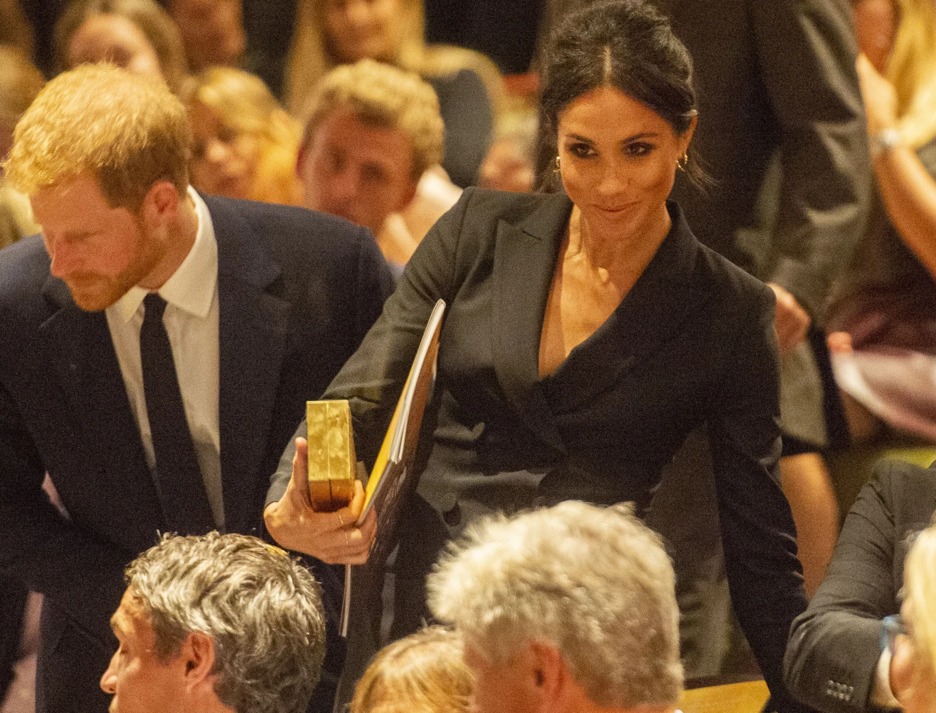 Książę Harry i Meghan Markle na premierze musicalu Książę Harry i Meghan Markle na premierze musicalu