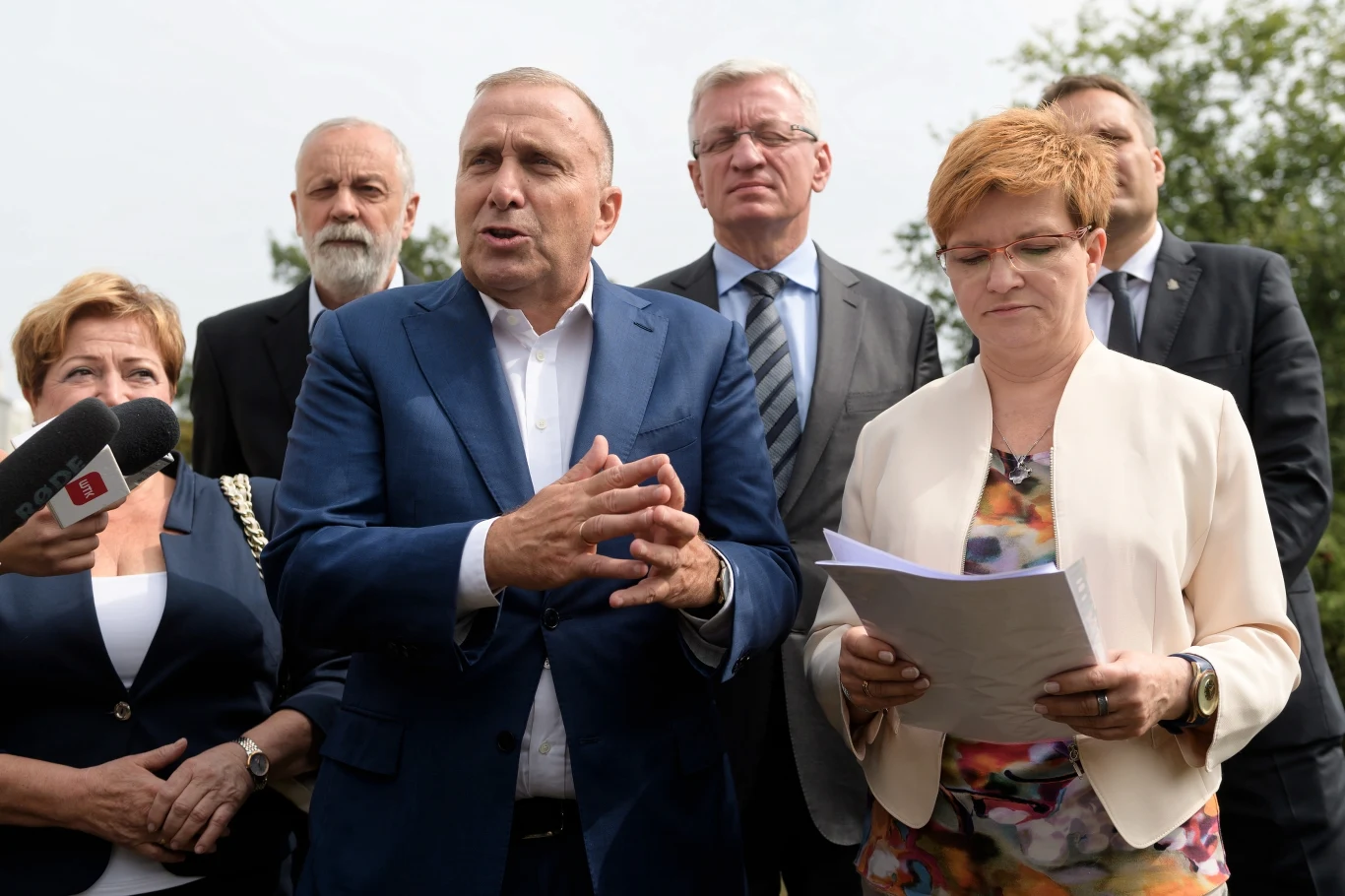 Grzegorz Schetyna i Joanna Wąsala z wielkopolskiego ZNP Grzegorz Schetyna i Joanna Wąsala z wielkopolskiego ZNP