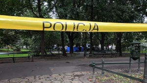 Policja na miejscu zdarzenia