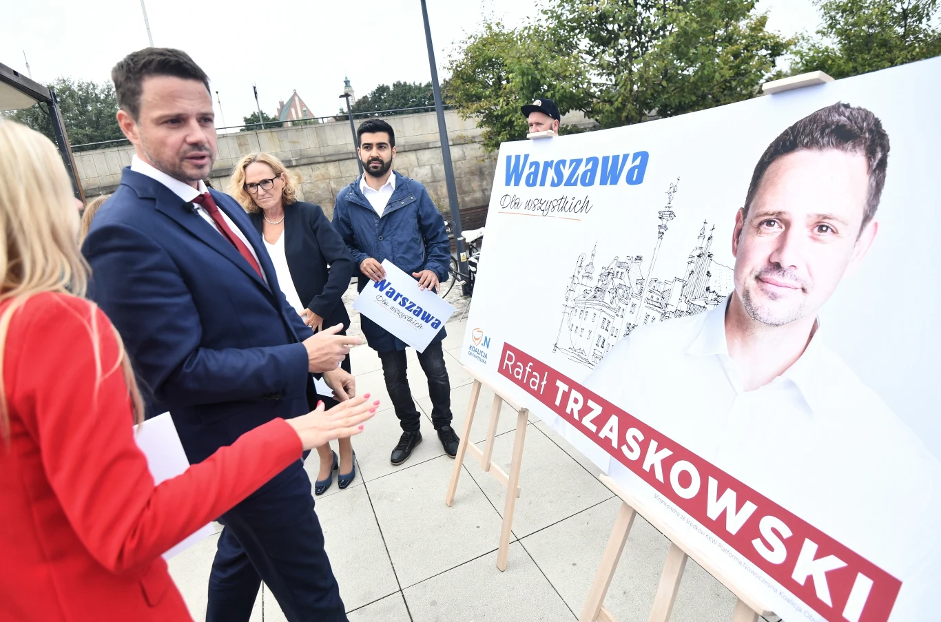Billboard kandydata Koalicji Obywatelskiej z hasłem wyborczym Billboard kandydata Koalicji Obywatelskiej z hasłem wyborczym
