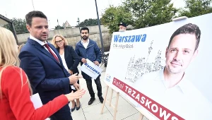 Billboard kandydata Koalicji Obywatelskiej z hasłem wyborczym