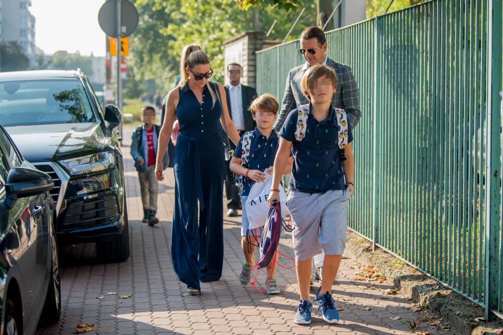Małgorzata z Radkiem i synami Małgorzata z Radkiem i synami