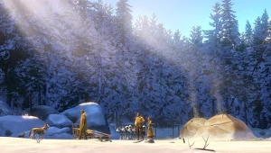 Kadr z filmu "Biały Kieł"