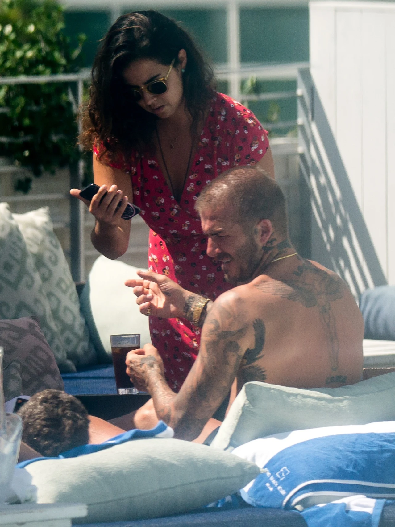 David Beckham z tajemniczą kobietą
