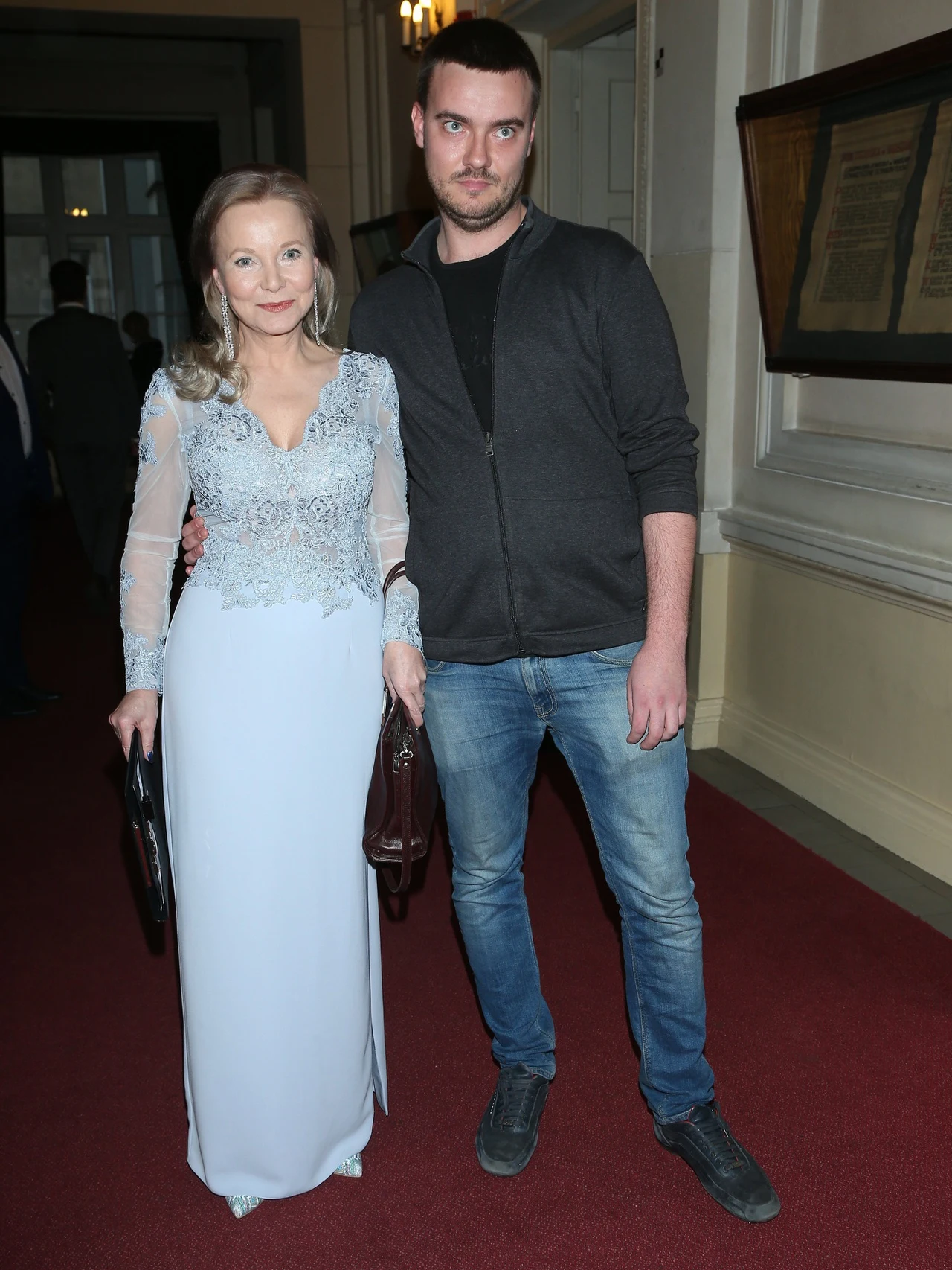 Laura Łącz z synem Andrzejem