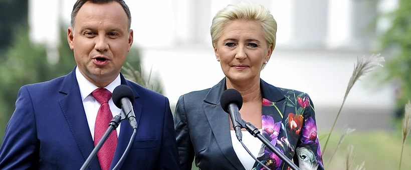 Andrzej Duda i Agata Kornhauser-Duda