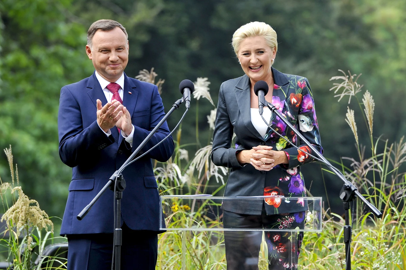 Andrzej Duda z żoną Agatą Andrzej Duda z żoną Agatą