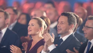 Konwencja Wyborcza Koalicji Obywatelskiej, na zdjęciu Barbara Nowacka i Rafał Trzaskowski