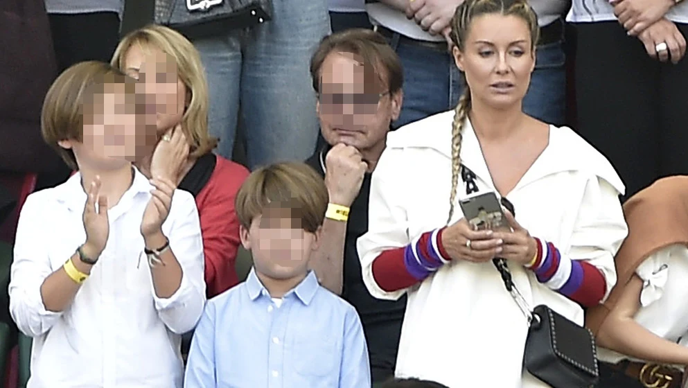 Małgorzata Rozenek-Majdan z synami Małgorzata Rozenek-Majdan z synami