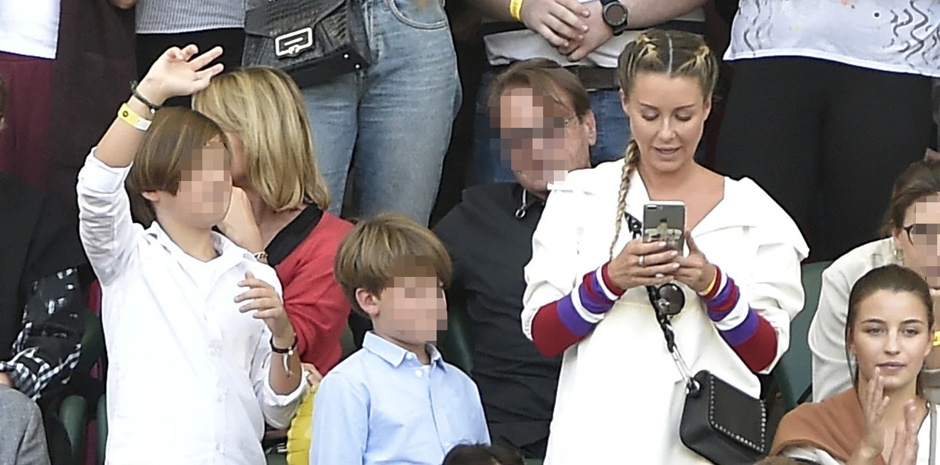 Małgorzata Rozenek-Majdan z synami Małgorzata Rozenek-Majdan z synami