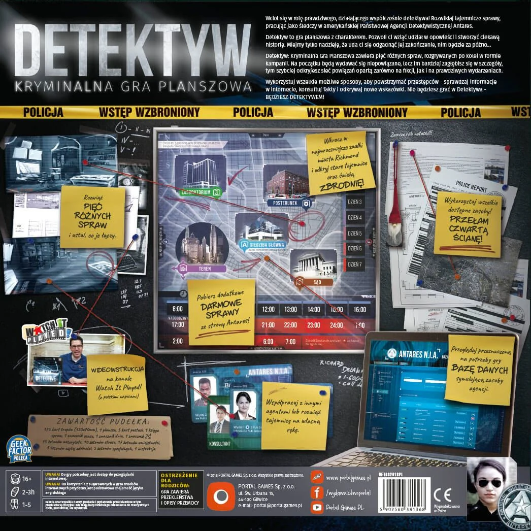 Detektyw: Kryminalna Gra Planszowa