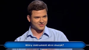Dominik Komorek i jego pytanie za milion zł w "Milionerach"