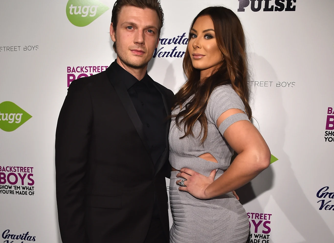 Nick Carter z żoną Nick Carter z żoną