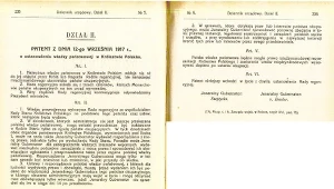Patent ustanawiający Radę Regencyjną