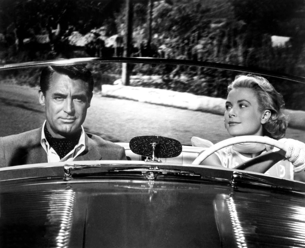 Grace Kelly i Cary Grant w filmie "Złodziej w hotelu"