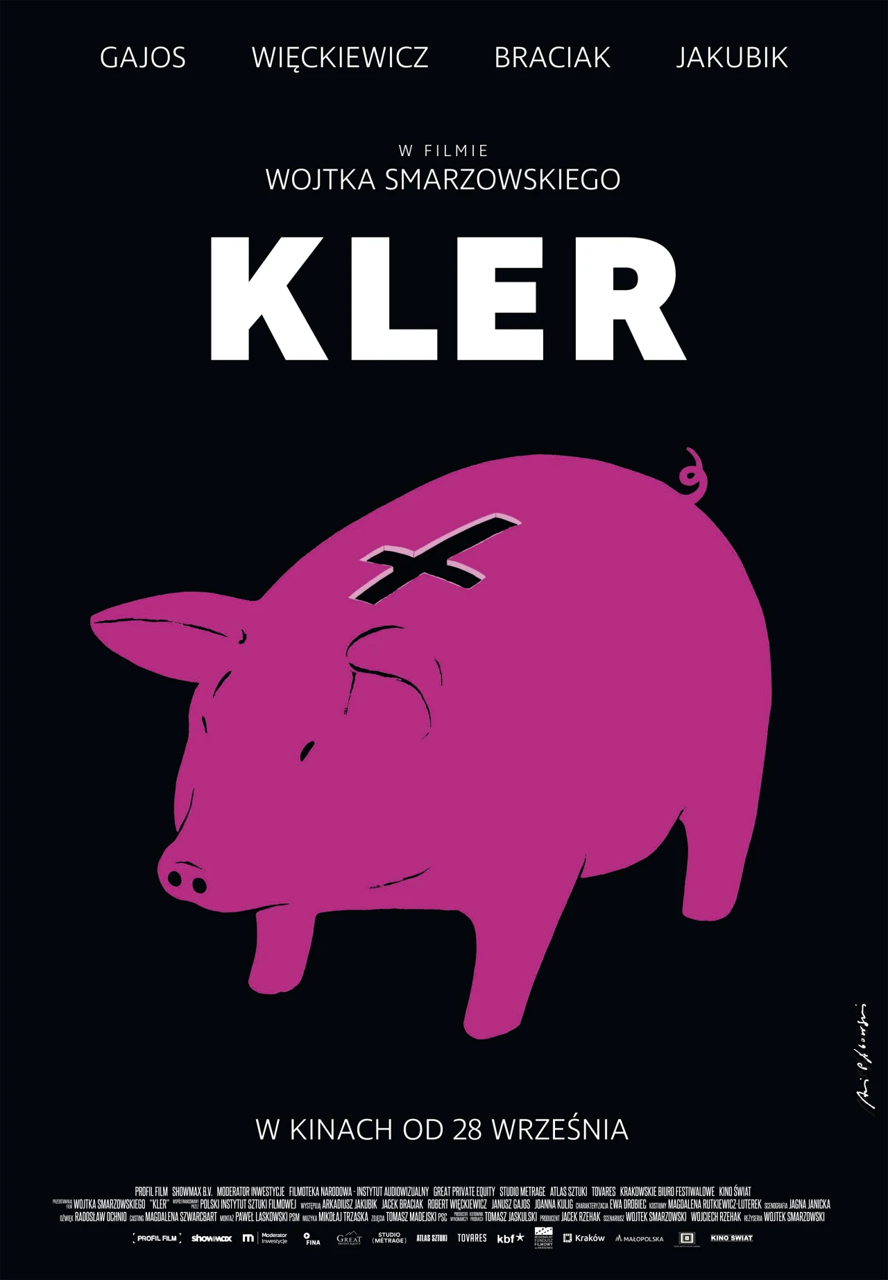 Plakat Andrzeja Pągowskiego do filmu "Kler" Plakat Andrzeja Pągowskiego do filmu "Kler"
