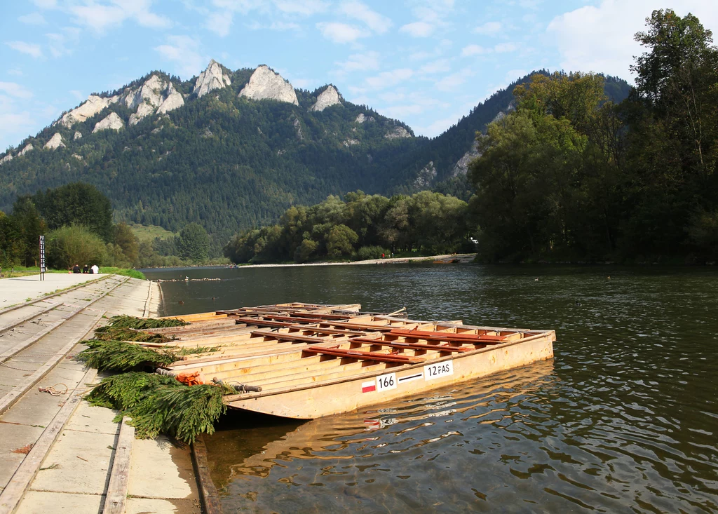 Dunajec, łodzie flisackie i Trzy Korony