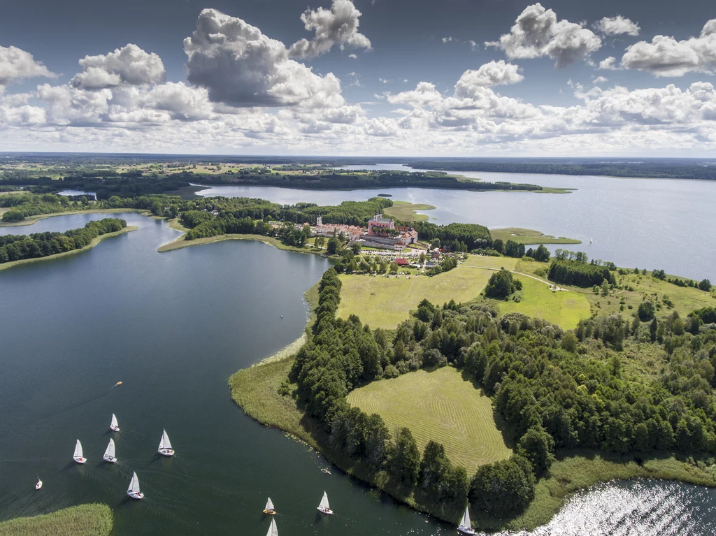 Wigierski Park Narodowy z lotu ptaka