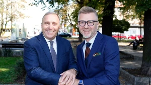 Grzegorz Schetyna i Jarosław Makowski