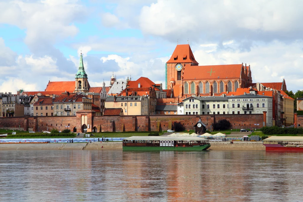 Toruń. Miasto leży nad Wisłą i Drwęcą