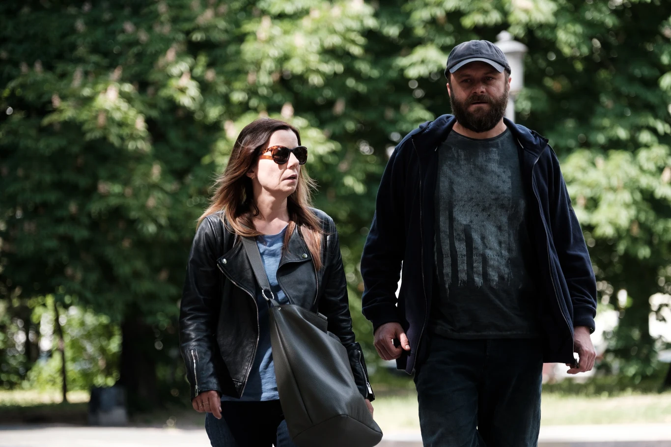 Agata Kulesza i Leszek Lichota w serialu "Pułapka"