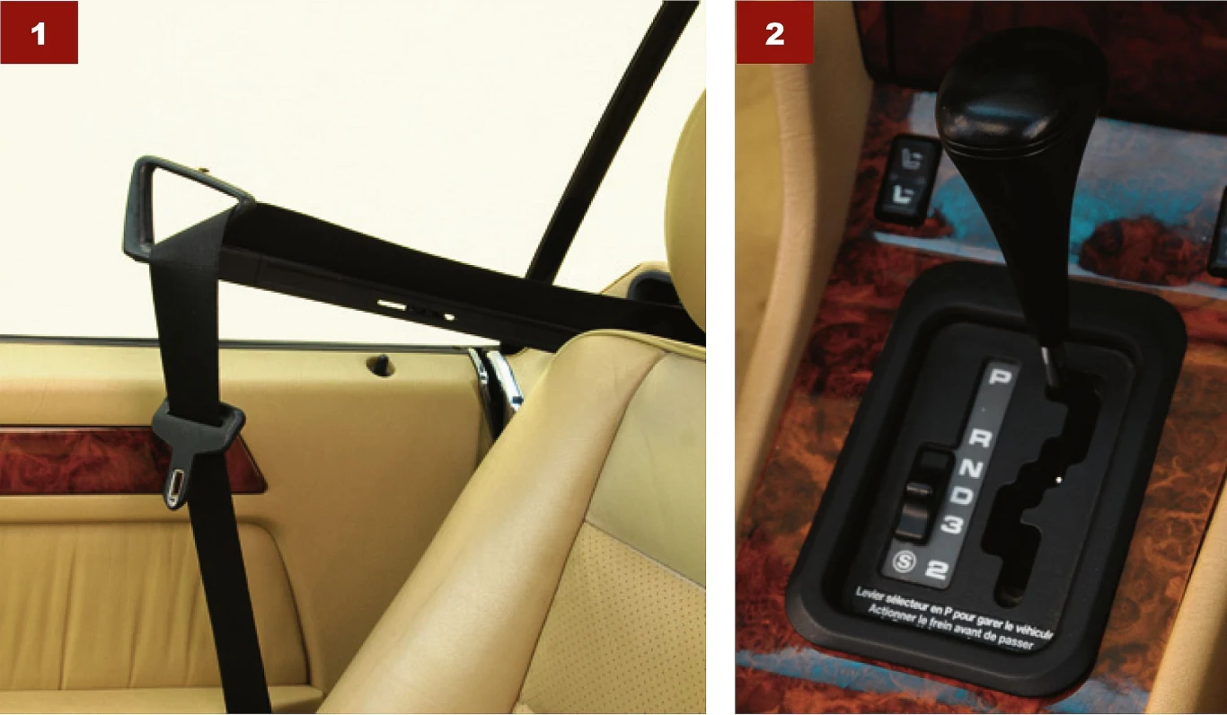 [1] Podajniki pasów czasami szwankują. [2] Czterobiegowe automaty uchodzą za pancerne, pasują też do charakteru auta. Pięciobiegowe przekładnie były dostępne od 1995 roku.