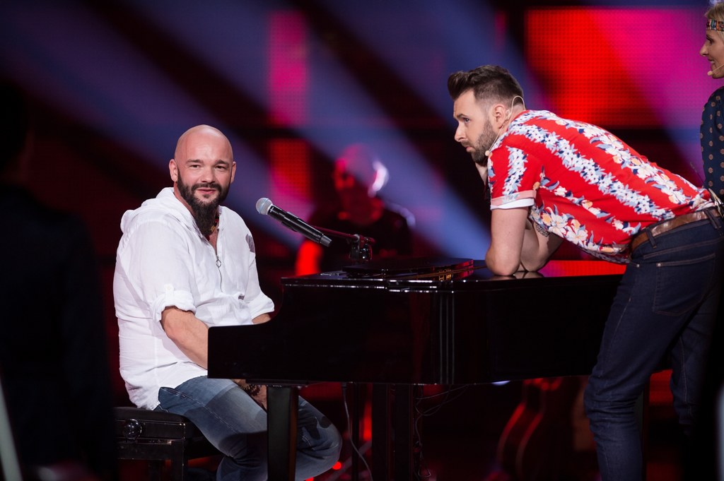 Mariusz Szaban i Grzegorz Hyży w "The Voice of Poland"