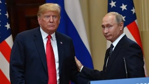 Prezydenci Donald Trump i Władimir Putin podczas spotkania przed pełnoskalową agresją Rosji na Ukrainę. Teraz świat czeka na spotkanie Trumpa i Putina na Alasce
