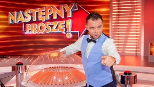 Marcin Wójcik na planie programu "Następny proszę!", fot. TV Puls