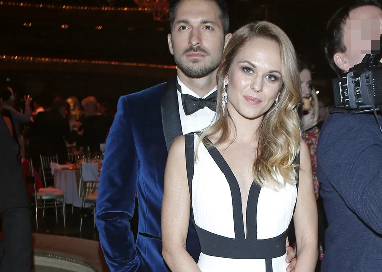 Rafał Maślak z żoną Kamilą Rafał Maślak z żoną Kamilą