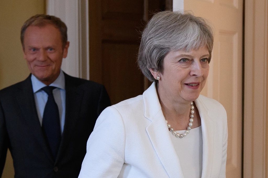 Donald Tusk i Theresa May Donald Tusk i Theresa May