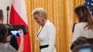Pierwsza dama podczas poprzedniej wizyty w USA