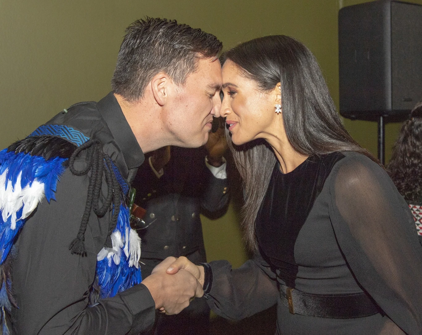 Meghan podczas powitania z Maorysem/Fot. Pool / i-Images Meghan podczas powitania z Maorysem/Fot. Pool / i-Images