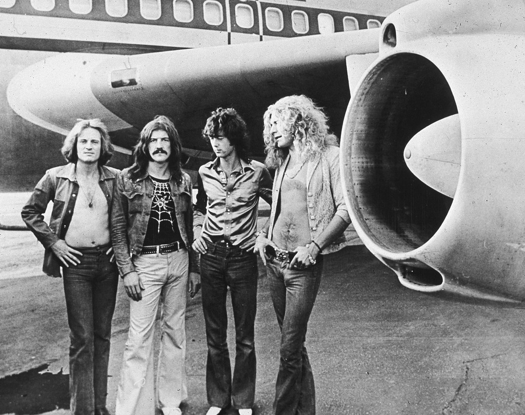 Led Zeppelin w 1973 r. - od lewej: John Paul Jones, John Bonham, Jimmy Page i Robert Plant