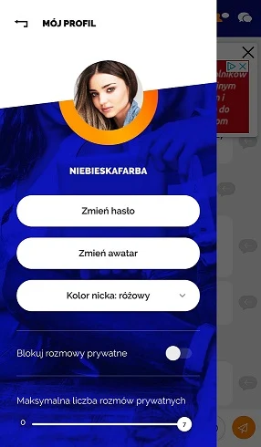 ustawienia nicka