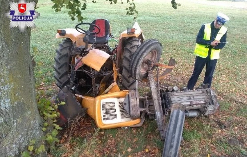 Traktorzysta zginął na miejscu