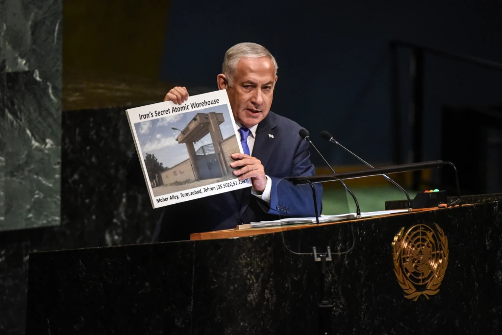 Benjamin Netanjahu na sesji Zgromadzenia Ogólnego ONZ Benjamin Netanjahu na sesji Zgromadzenia Ogólnego ONZ