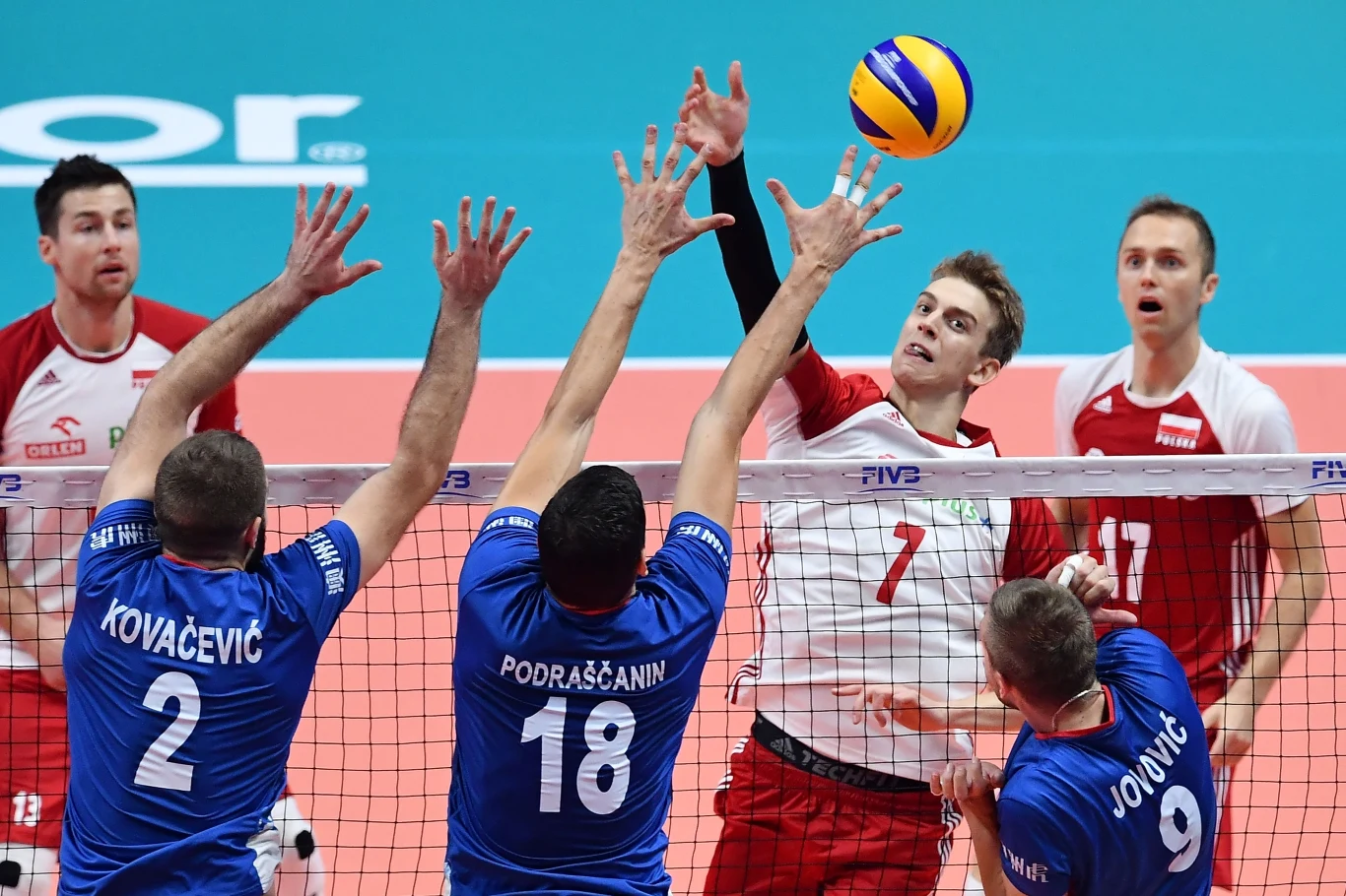 Artur Szalpuk w meczu reprezentacji Polski