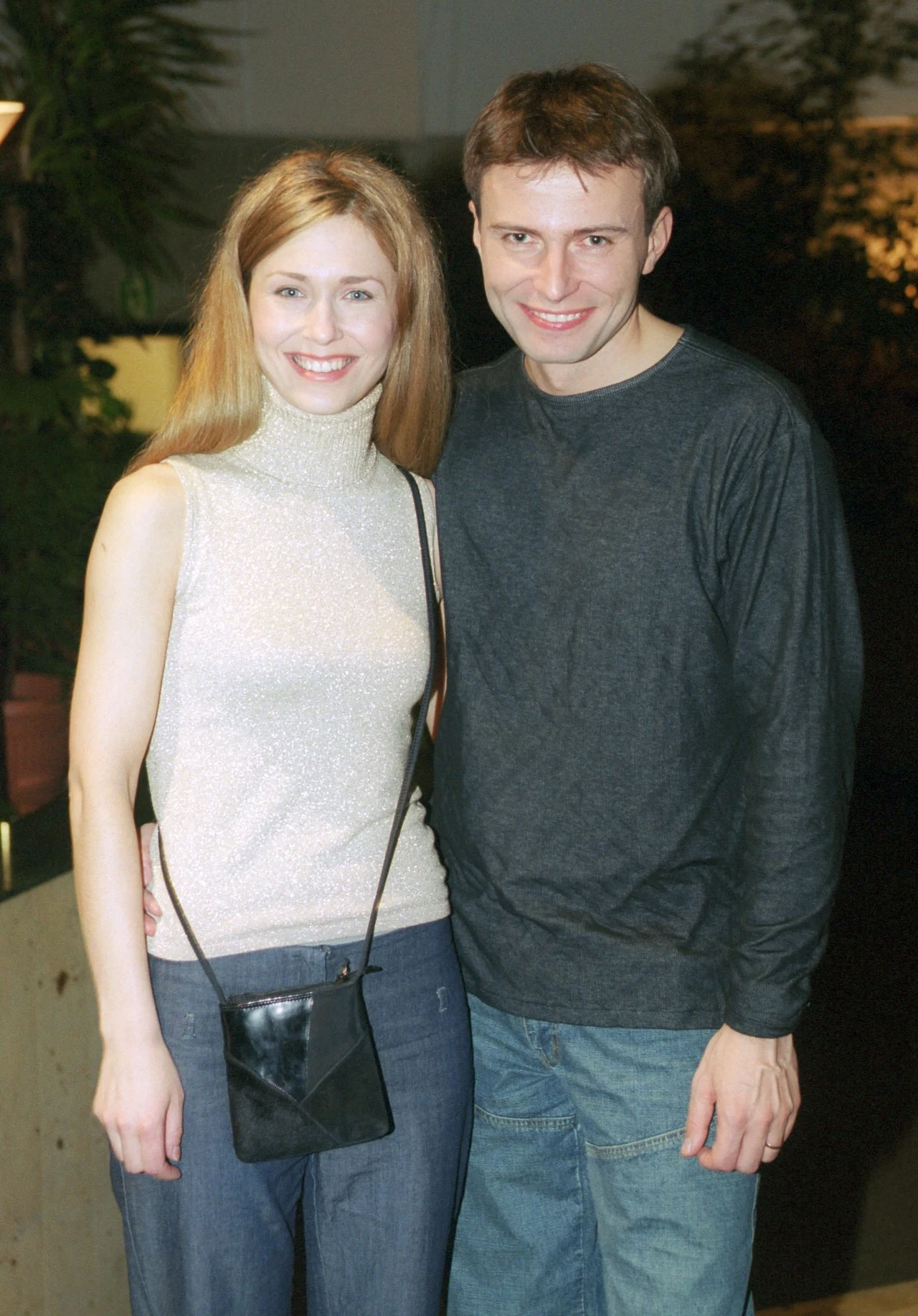 Dorota Naruszewicz z serialowym mężem (2001 r.) Dorota Naruszewicz z serialowym mężem (2001 r.)