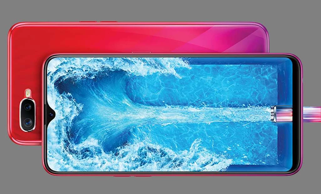 Na zdjęciu można zobaczyć Oppo F9