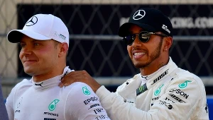 Fin Valtteri Bottas i Brytyjczyk Lewis Hamilton 
