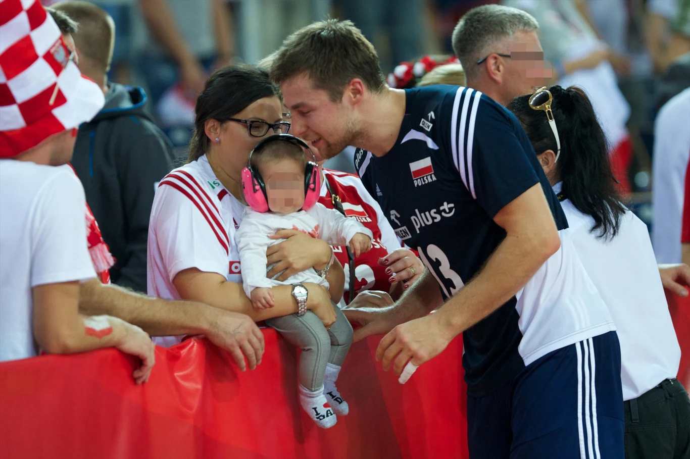 Michał Kubiak z rodziną