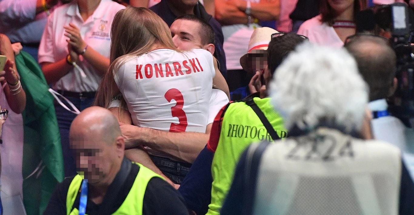 Dawid Konarski z ukochaną