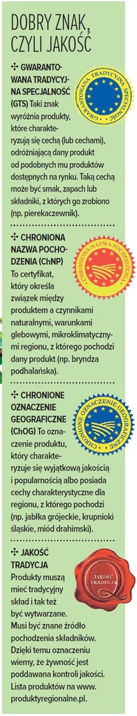 Oznakowanie dobrych produktów