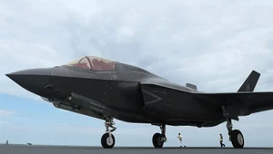 F-35B na pokładzie brytyjskiego lotniskowca HMS "Queen Elizabeth"