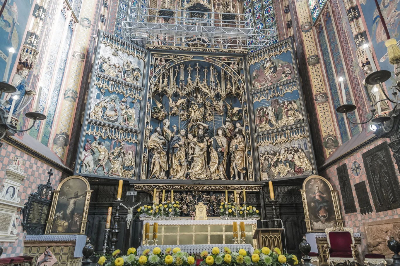 Słynny, otwierany ołtarz autorstwa Wita Stwosza