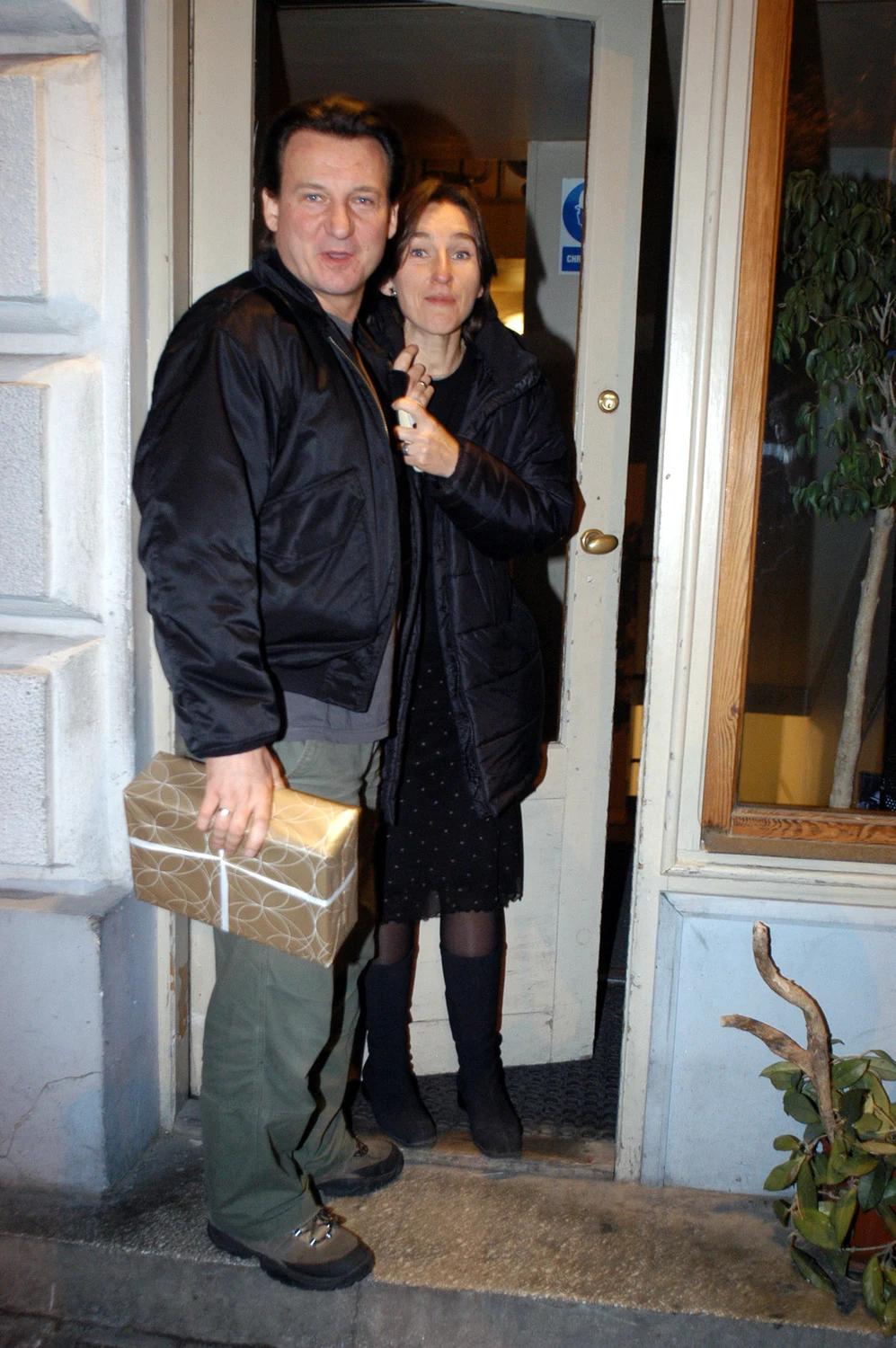 Robert Więckiewicz z żoną Natalią 