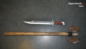 Broń, która mężczyzna miał przy sobie w chwili ataku 