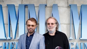 Bjorn Ulvaeus i Benny Andersson (ABBA) podczas londyńskiej premiery filmu "Mamma Mia! Here We Go Again" - 16 lipca 2018 r.